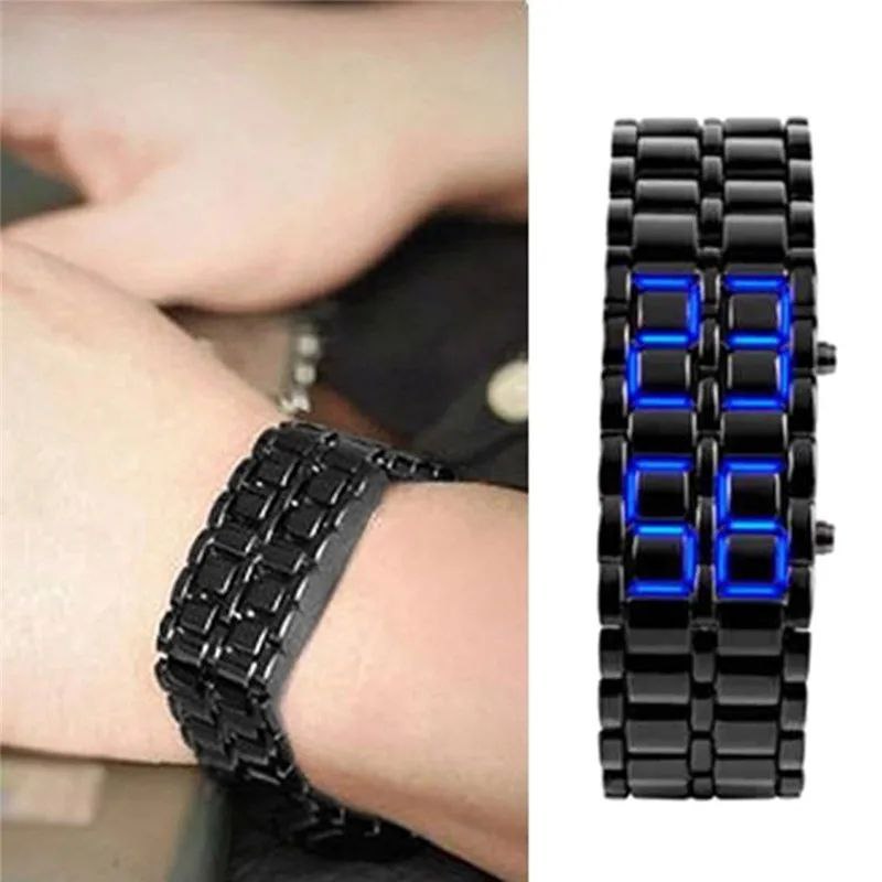 Digital LED Display Bracelet Watch.