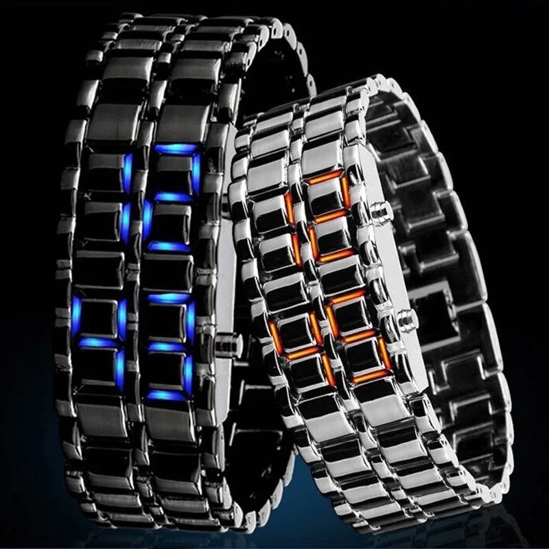 Digital LED Display Bracelet Watch.