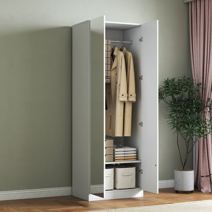 Wardrobe 2 Door WD2D-OFW (Mirror) Model: A1400-M