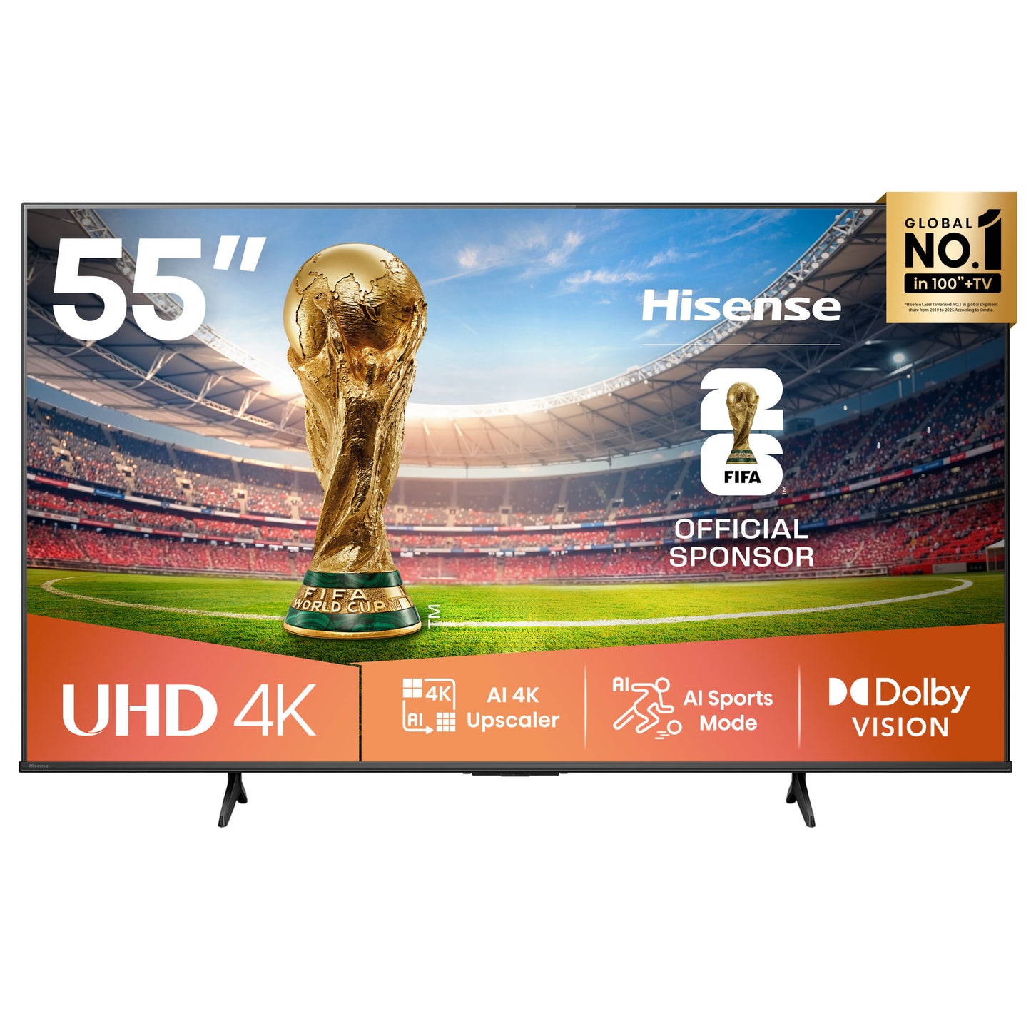 Hisense 55″ UHD 4K VIDAA Smart TV – 55A6Q