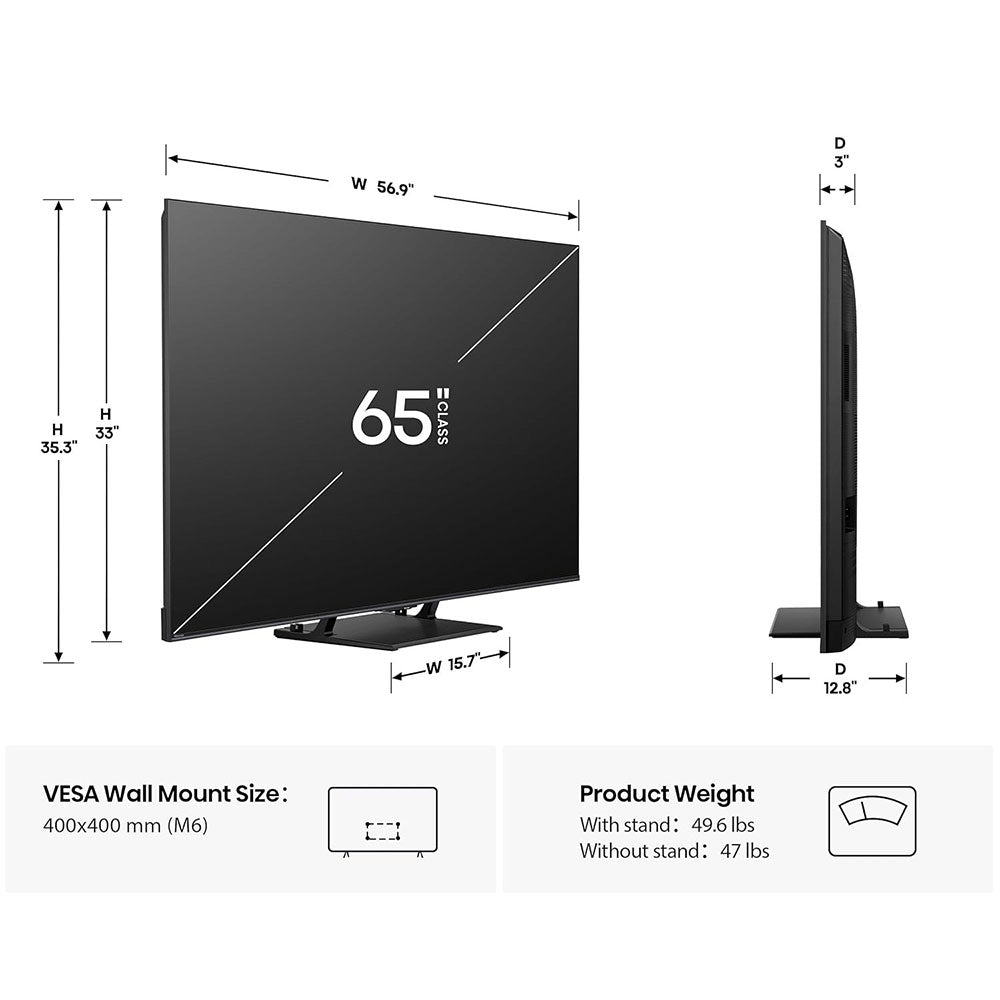 Hisense 65″ U7Q Pro ULED Mini-LED Pro 4K Gaming TV