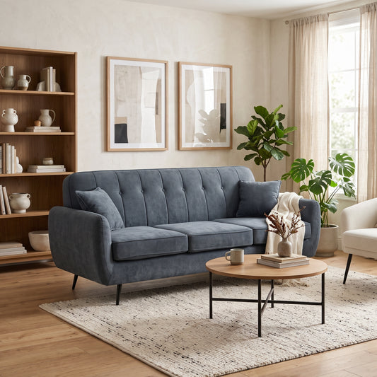 3 Seater Sofa Model: YA330 Colour: Dark Grey