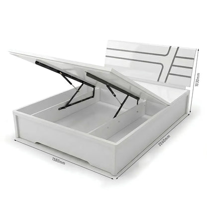 Queen Bed With Storage Model: P025 Size: 5*6.6
