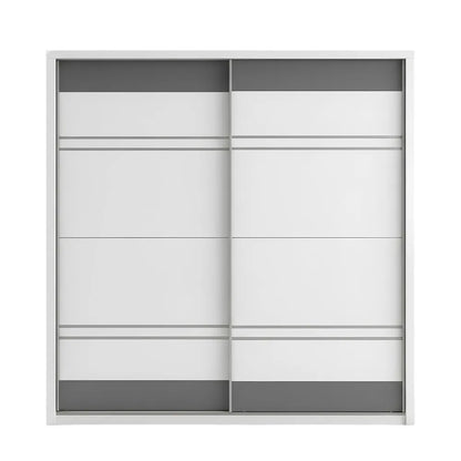 Queen Size Bedroom Set with Storage Bed & Sliding Door Wardrobe Model: P025