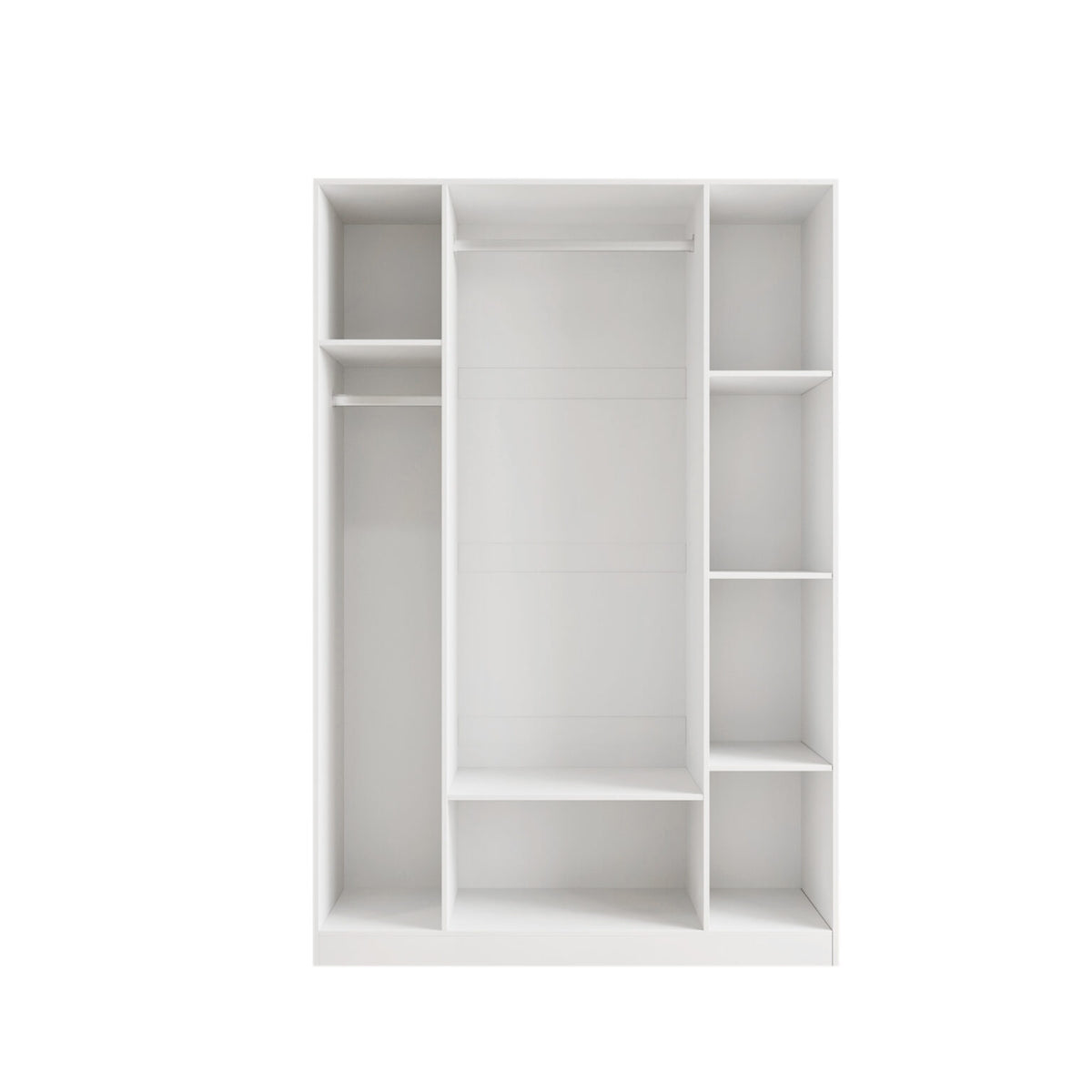 Wardrobe 4 Door Color: Glossy White Model:WD4D-OFW