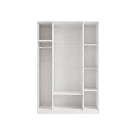 Wardrobe 4 Door Color: Glossy White Model:WD4D-OFW