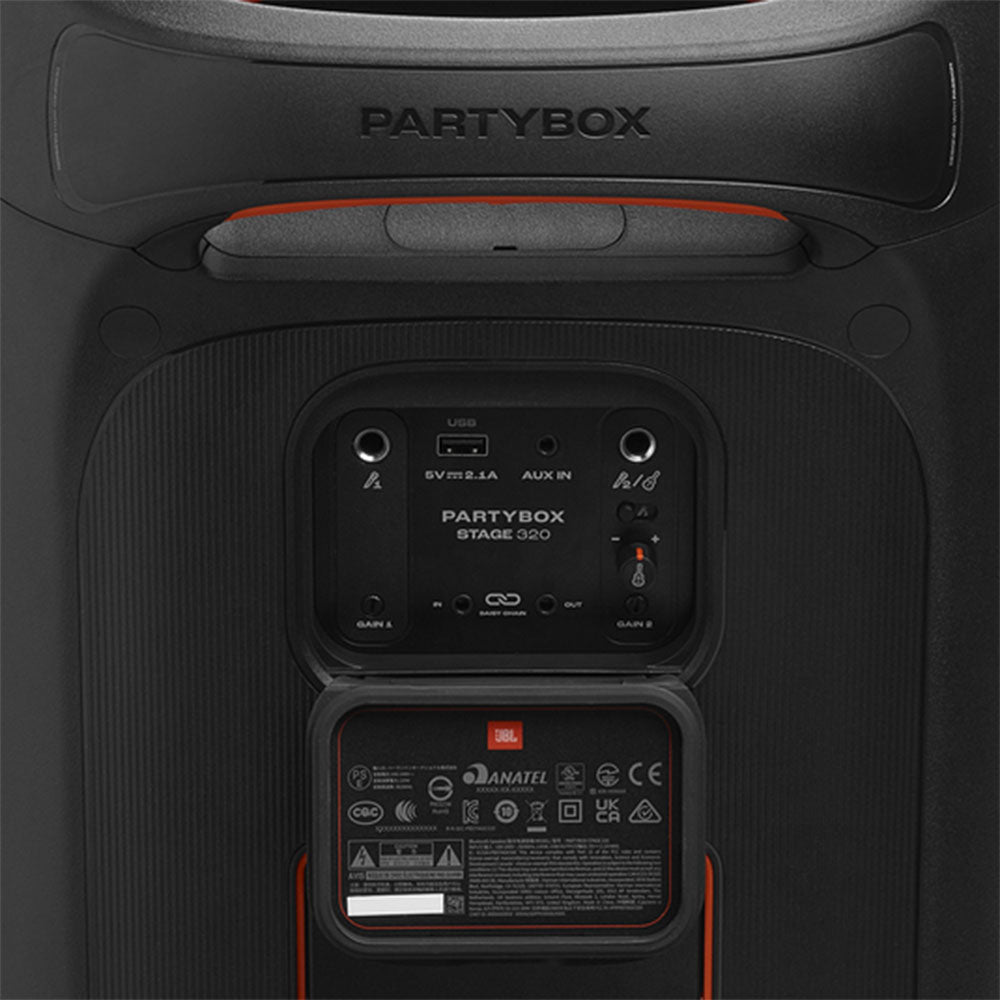 JBL Partybox Stage 320 BT Audio Speaker System – Black