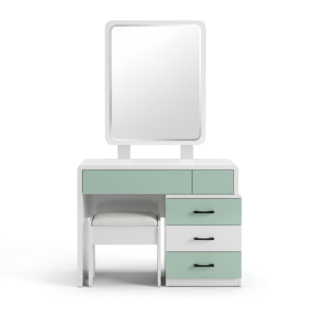 Queen Size Bedroom Set with Storage Bed & Open Door Wardrobe