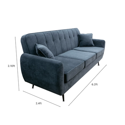 3 Seater Sofa Model: YA330 Colour: Dark Grey