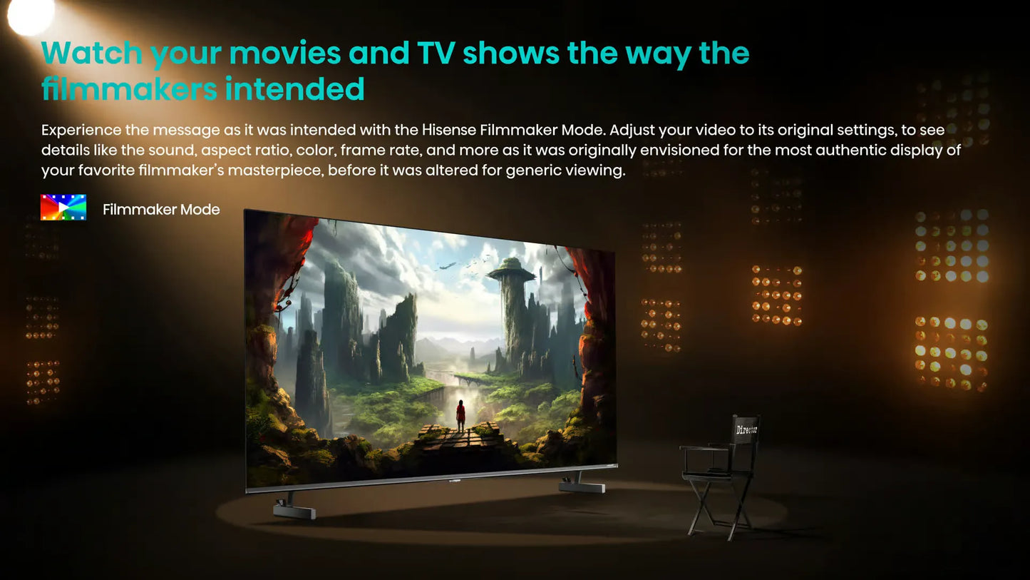 Hisense 50″ Q6N QLED 4K Smart Google TV -50Q6N