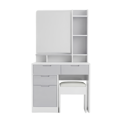 Queen Size Bedroom Set with Storage Bed & Open Door Wardrobe Model: P039