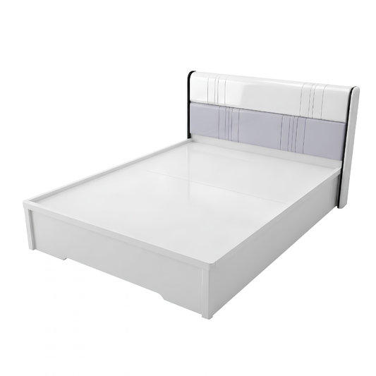 Queen Size Bedroom Set with Storage Bed & Open Door Wardrobe Model: P039
