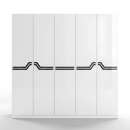 Queen Size Bedroom Set with Storage Bed & Open Door Wardrobe Model: P010