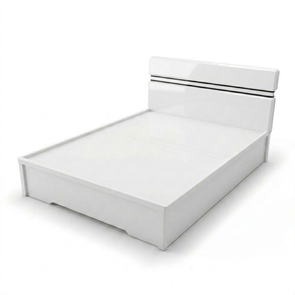 Queen Size Bedroom Set with Storage Bed & Open Door Wardrobe Model: P010