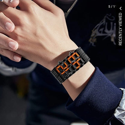 Digital LED Display Bracelet Watch.