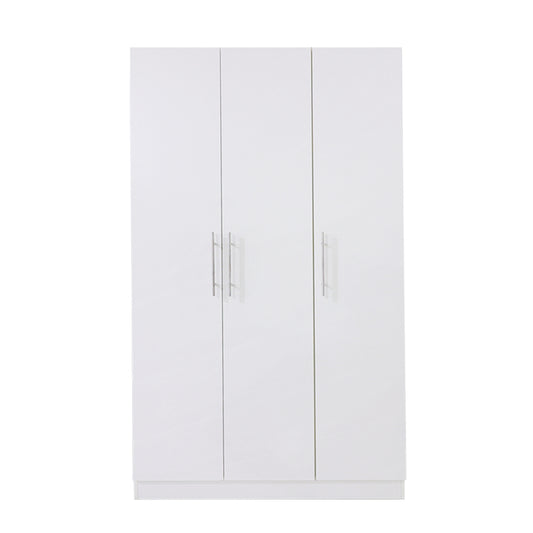 Wardrobe 3 Door Color: Glossy White Model:WD3D-OFW
