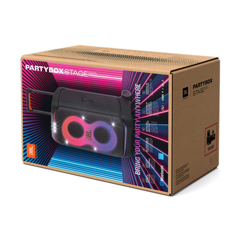 JBL Partybox Stage 320 BT Audio Speaker System – Black