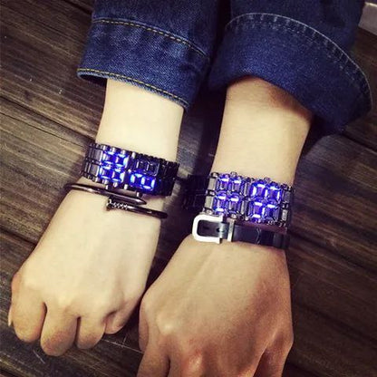 Digital LED Display Bracelet Watch.