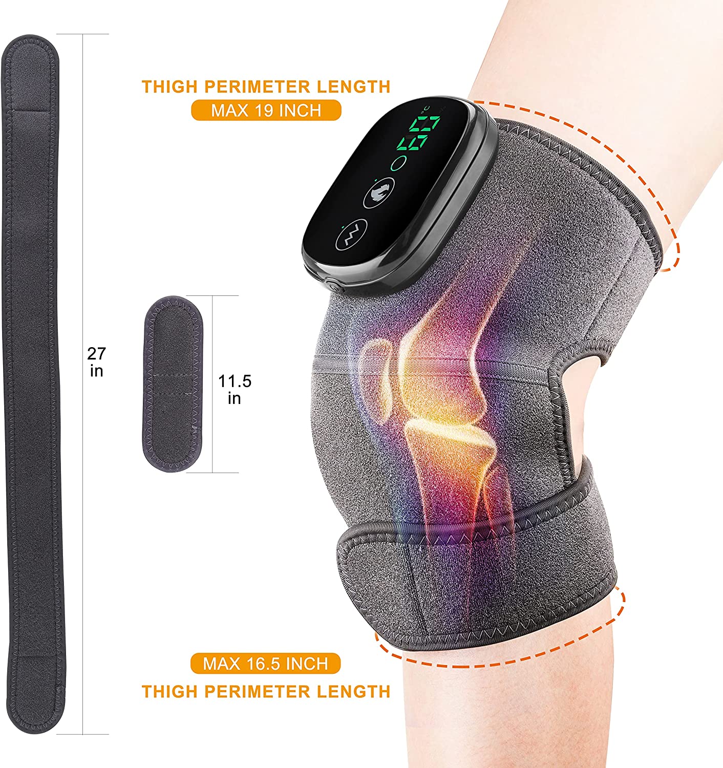 New Heating Knee Pads for Arthritis Knee Pain Relief USB Electric