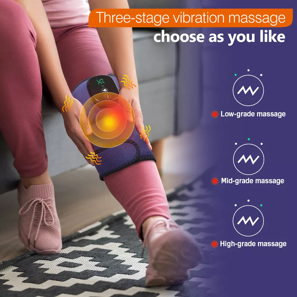3 in1 Electric Heating Therapy joints Brace Arthritis Pain Relief Massager